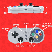 Sfc Wireless Pro Switch/PC Controller [Old Skool]