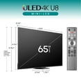 thumbnail image 3 of Hisense 65-Inch Class U8 Series Mini-LED ULED 4K UHD Google Smart TV (65U8N, 2024 Model) - QLED, Native 144Hz, Full Array Local Dimming, Game Mode Pro, Alexa Compatibility, 3 of 20