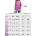 thumbnail image 5 of Chiclily Sweatshirts for Women Crewneck Casual Shirts Long Sleeve Shirts Tunic Tops Red Black Stripe L, 5 of 5