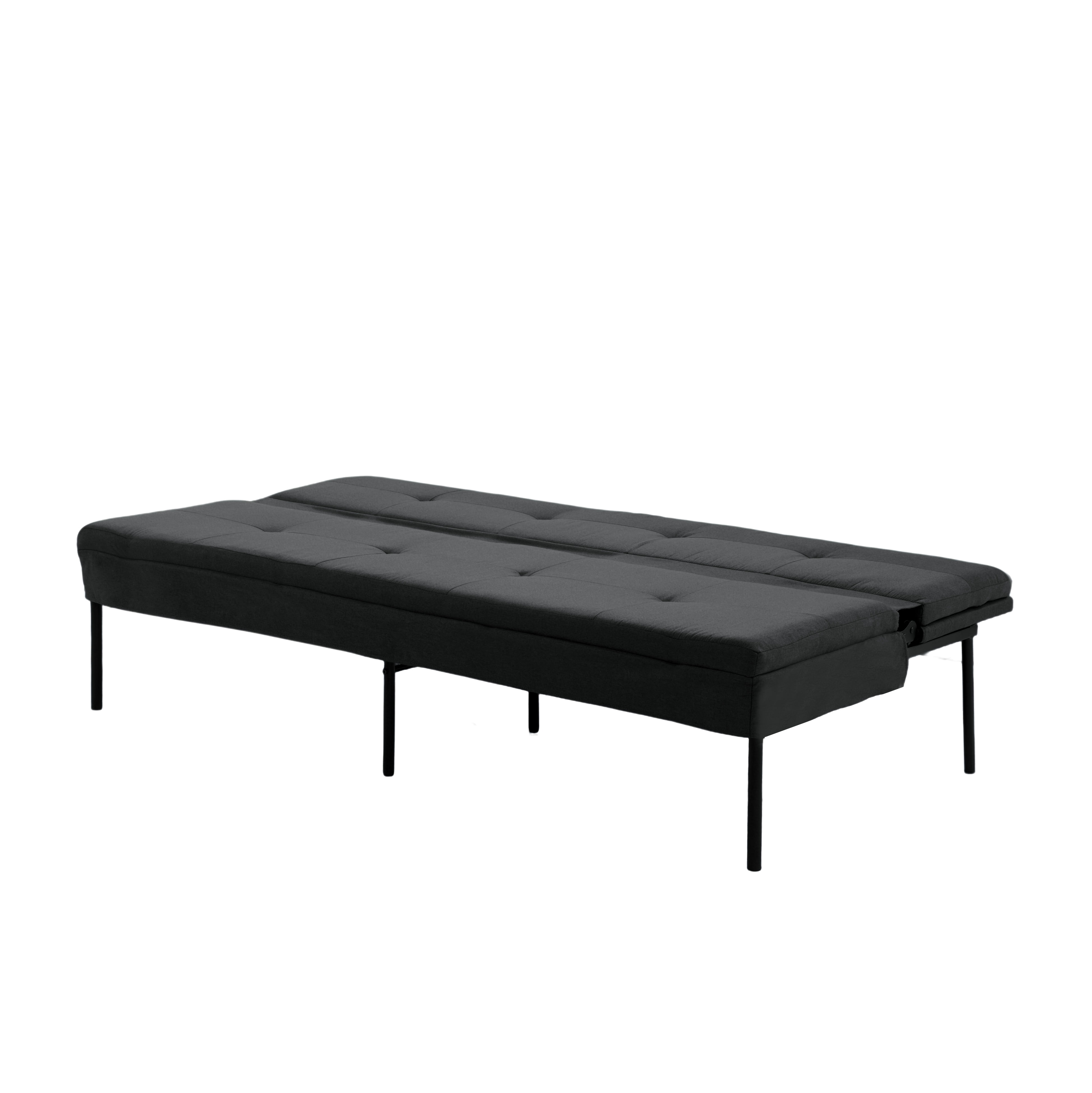 BSHTI 69.88 inch Futon Sleeper Sofa,Upholstered with Polyester Fabric Convertible Sofa,Perfect for Small Spaces,Livingroom