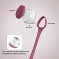 thumbnail image 3 of Juego de Cepillos de Ducha Eléctricos Recargables 5 en 1: Cepillo de Espalda de Silicona con para Baño, Limpieza Corporal y Masajes, 3 of 5