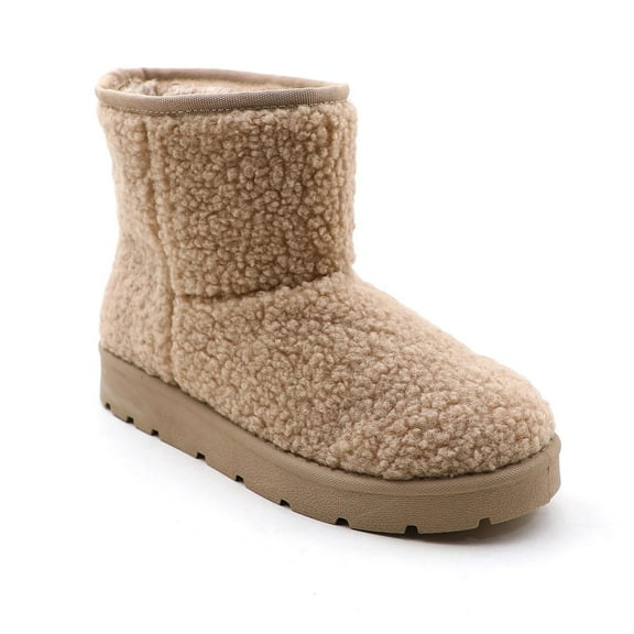 GJPBGK Women’s Winter Snow Ankle Boots Warm Pull-On Booties Cold Weathe