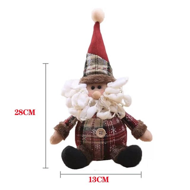 Muñeco de Navidad de Papá Noel, adornos navideños para el hogar, adornos navideños de alce, decoración del árbol de Navidad, regalos de nacimiento