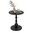 thumbnail image 4 of Pinmoco Round Side Table, Metal End Table, Anti-Rust and Waterproof Small Coffee Table for Living Room Bedroom Balcony, Black, 4 of 7