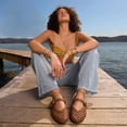 thumbnail image 6 of Cushionaire Wit Hand Woven Womens Flats, Comfortable Mary Jane Ballet Flat with Adjustable Buckle Braided Strap and Cushioned Memory Foam, 6 of 25