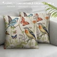 thumbnail image 3 of GOSMITH  Birds Butterflies Throw Pillow Covers  Square Cushion Case Modern Home Decor Pillow Covers Set of  Decorative Pillowcase for Sofa Couch Bed Bedroom Living Room Pillow Cases, 3 of 5