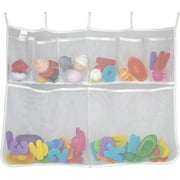 Lilly's Love Bathroom Toy Storage & Bath Toy Holder with 5 Hooks, Large