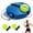 Blue, variant on Tennis Trainer Rebound Ball with 3 String Balls,Tennis Training Tool Rebound Tennis Trainer for Self Practice Tennis Training Tool