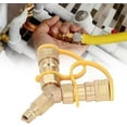 thumbnail image 3 of ​​1/2 Inch 2-Way Natural Gas Y Splitter with Quick Connect Fittings & Shut Off Valve - Durable Brass Adapter for Grills, Heaters, Pizza Ovens, RVs (1/2" Female Pipe Thread x Flare)​​, 3 of 7