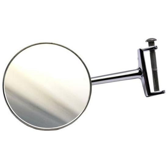 1932 Ford Closed Car Exterior Rear View Mirrors - Adjustable Hinge Pin Mount, Chrome Finish, 4" Mirror Diameter, 5.25" Arm Length, Suitable for Left & Right, Excluding 3-Window Coupes