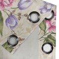 thumbnail image 4 of Ambesonne Flower Grommet Curtain, Garden Vintage Floral Print, 50"x120", Pale Camel Pale Pink, 4 of 5