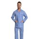 thumbnail image 5 of Apparonia Conjunto de Pijamas para Hombre de Algodón con Cuello con Muesca Pijamas para Hombre de Manga Larga Ropa de Dormir para Hombre con Bolsillos y Frente Fly Rayas Azules y Blancas XXL, 5 of 7