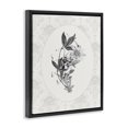 thumbnail image 2 of Stupell Industries French Country Vintage Botanical & Lace Black Floating Frame Canvas Art, 17 x 21, by CAD Designs, 2 of 8
