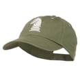 thumbnail image 2 of Chess Knight Embroidered Pet Spun Washed Cap - Olive OSFM, 2 of 5