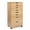 Natural, variant on Riverbay Furniture 8-Drawer Transitional Wood Storage Cart w/ Casters in Natural