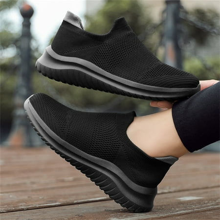 

eczipvz Men Shoes Casual Breathable Shoes Sports Versatile Men s Men s Lace-up Fashion Lightweight Men s Sneaker for Men (Black 9)