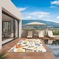 thumbnail image 3 of Fall Leaves Outdoor Rug for Patio/Deck/Porch, Non-Slip Large Area Rug 5 x 7 Ft, Autumn Thanksgiving Fox Hedgehog Owl Retro Indoor Outdoor Rugs Washable Area Rugs, Reversible Camping Rug Carpet Runner, 3 of 8