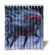 thumbnail image 1 of ABPHQTO Cortina de ducha de baño de poliéster impermeable con caballos 150x180 cm, 1 of 2
