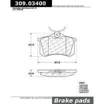StopTech 309.03400 StopTech Sport Brake Pads;