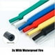 thumbnail image 5 of Kit de tubos termorretráctiles (560 unidades) para aislamiento de cables eléctricos, sellado impermeable y protección para reparaciones de electrónica y cableado automotriz. Aestivo | Blanco, 5 of 7