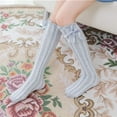 thumbnail image 4 of Baby Princess Socks Knee High Socks with Bows for Girls Sweet Cute Long Tube Socks Baby Kids leg Warmer, 4 of 5