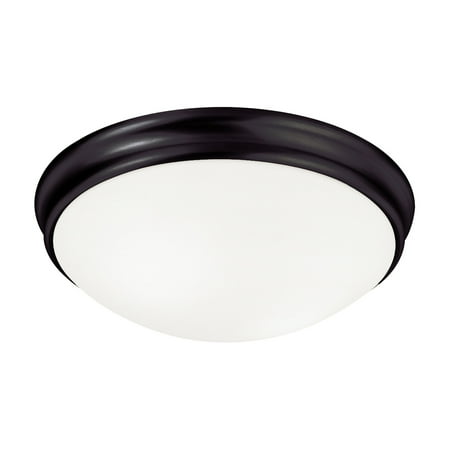 

Capital Lighting 2032 2 Light 4-1/4 Tall Flush Mount Bowl Ceiling Fixture - Black