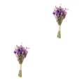 thumbnail image 1 of Yuarrent Bouquet Dried Plants Flower Ornament Wedding Decor Púrpura 2Conjunto, 1 of 1