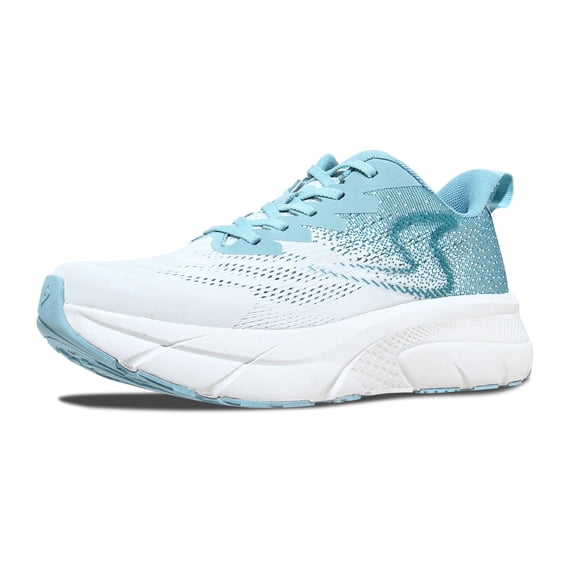 Men’s Lightweight Running Shoes Women's Stylish Athletic Sneakers for Walking Workout Gym Tennis Cross-Training White Navy Size 12