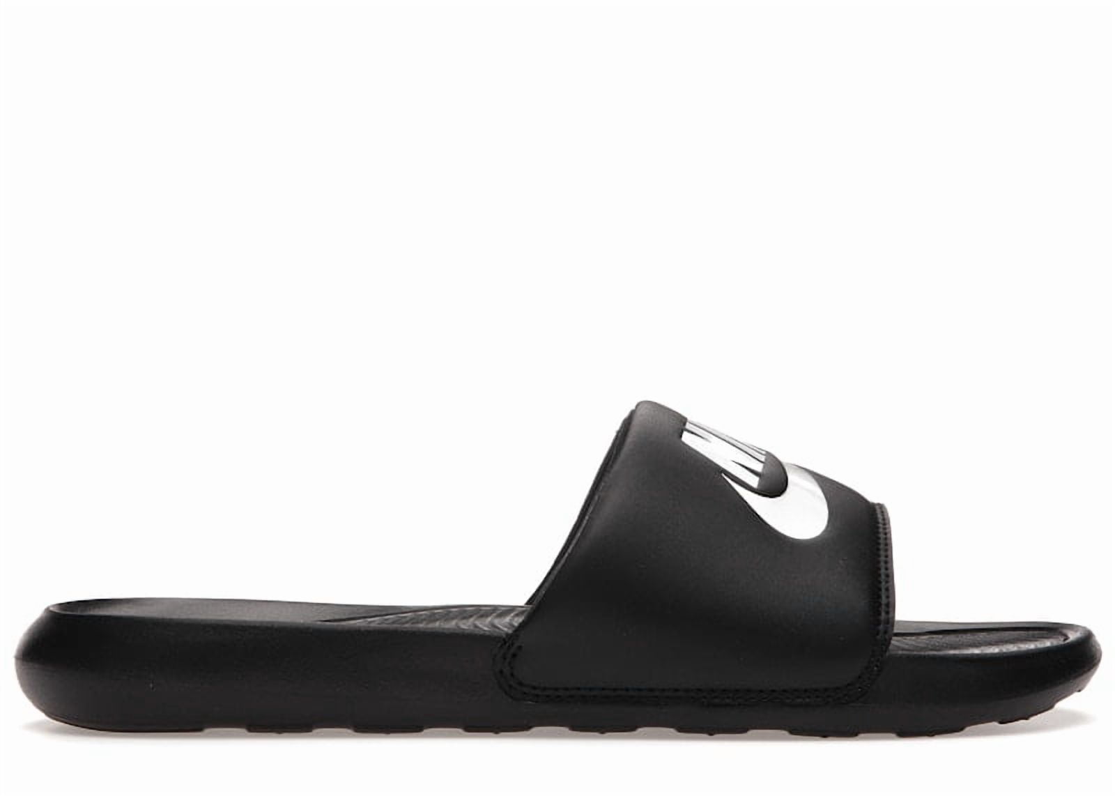 black nike sliders size 5