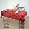 thumbnail image 6 of Christmas Theme Rectangle Table Cloth, Merry Christmas Table Cover,Polyester Tablecloth, Wrinkle Free , Easy to Clean for Dining, Parties, Holiday Decor, Vintage Style, Red, 71"×55", 6 of 7