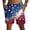 W9-Royal Blue, variant on Havenx Men's 250 Years Of American Independence Shorts Drawstring American Flag Design Shorts with Pockets Elastic Waist Short Pant 1776–2026 Patriotic Independence Day Clothing,Blue 2XL