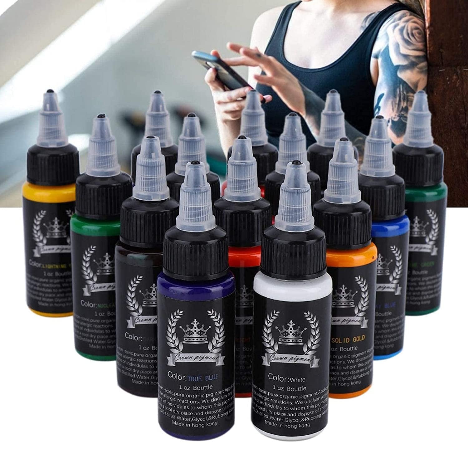 30ml/Bottle 14 Colors Tattoo Ink, Tattoo Outlining kit, Black Tattoo InkM, Professional Tattoo Makeup Ink Tattoo Pigment Body Art Inks | Walmart Canada 30ml/Bottle 14 Colors Tattoo Ink, Tattoo Outlining kit, Black Tattoo InkM, Professional Tattoo Makeup Ink Tattoo Pigment Body Art Inks | Walmart Canada