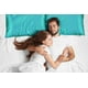 thumbnail image 3 of Dinheiro Miruxia Paquete de 2 fundas de almohada de satén para cabello y piel, fundas de almohada de satén con cierre de sobre (blanco, tamaño estándar 20.0 x 26.0 in), 3 of 6
