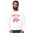 thumbnail image 5 of Dont Eat Friends Vegan Vegetarian Sweatshirt for Men or Women Brisco Brands L, 5 of 5