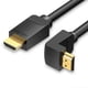 thumbnail image 1 of AAQBF 1m HDMI Male to Elbow HDMI Male PVC Cable 4K HD Video HDMI Cord - Black, 1 of 5