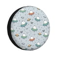 thumbnail image 2 of Balery Spaceship Tire Covers - Tough Tire Wheel Protector for Truck, SUV, Trailer, Camper, RV -16 inch, 2 of 8