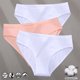 thumbnail image 3 of Bragas de algodón con patrón de diseño Jacquard para mujer, ropa interior Sexy, lencería femenina, calzoncillos íntimos de Color sólido, 3 of 5