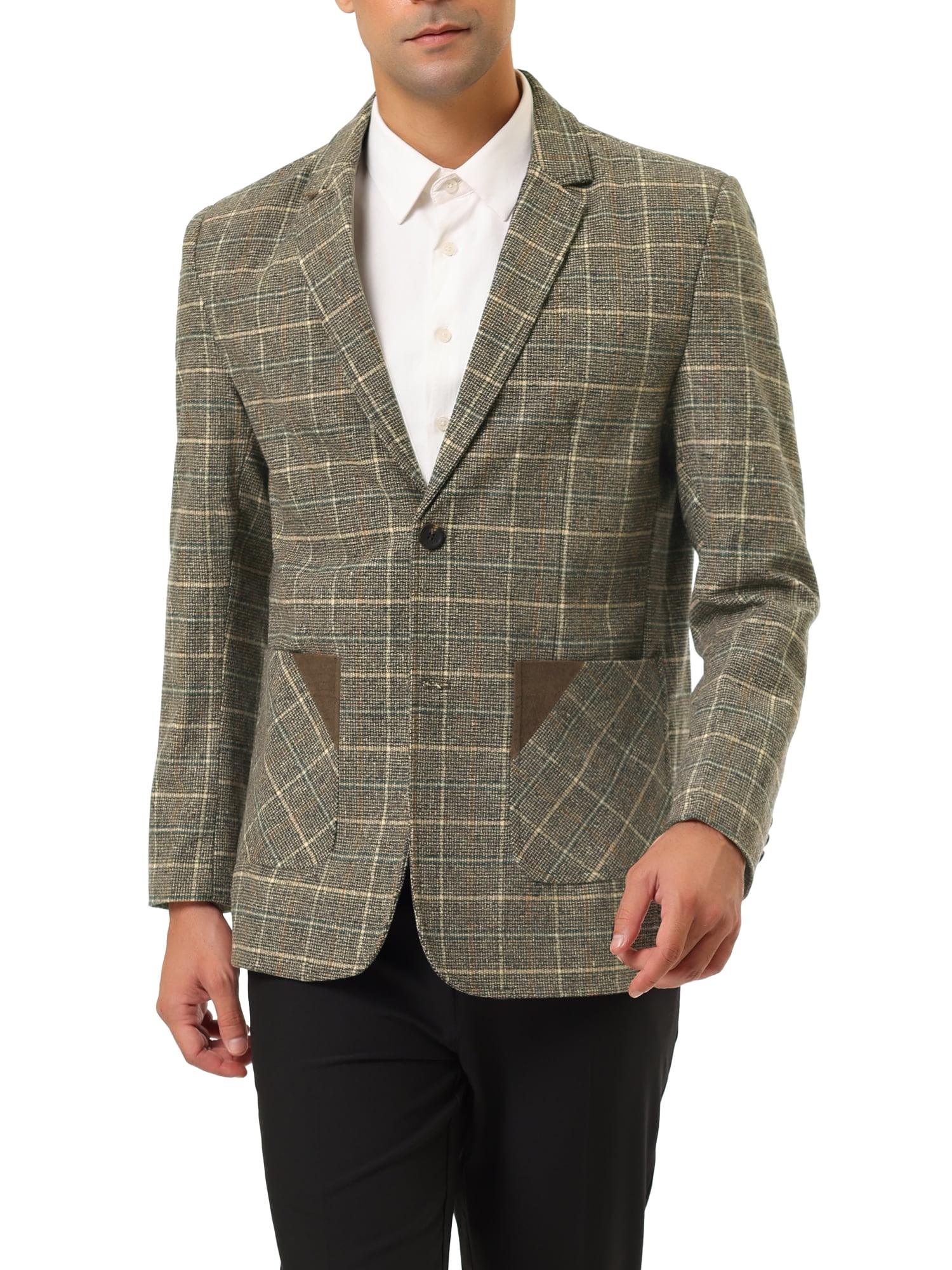 big & tall plaid blazers