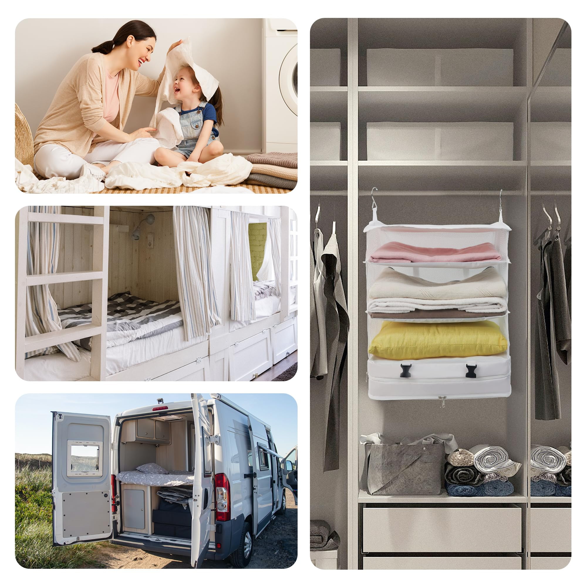 travel hanging clothes organizer