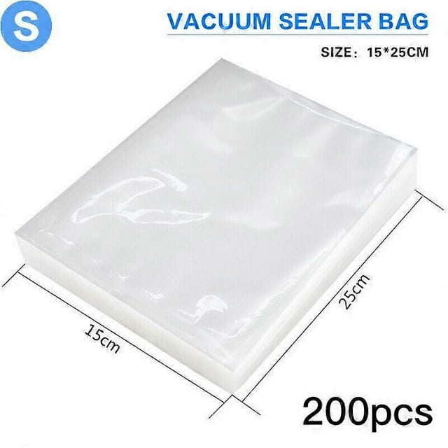 100/200x Vacuum Sealer Food Bags Storage Textured Pouches Seal Embossed Vac Bag