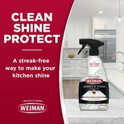 Weiman Quartz Countertop Daily Cleaner and Polish - 16 fl oz (2 Pack) w/ Microfiber Towel