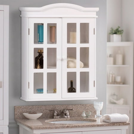 Costway Wall Mount Bathroom Storage Cabinet Medicine Organizer Costway Wall Mount Bathroom Storage Cabinet Medicine Organizer Double Doors Shelved