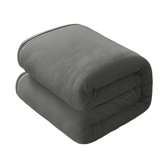 Fmbmuo Gray Weighted Blankets Flannel Warm and Soft Modern Solid for Adults Reversible 27x39 Inches