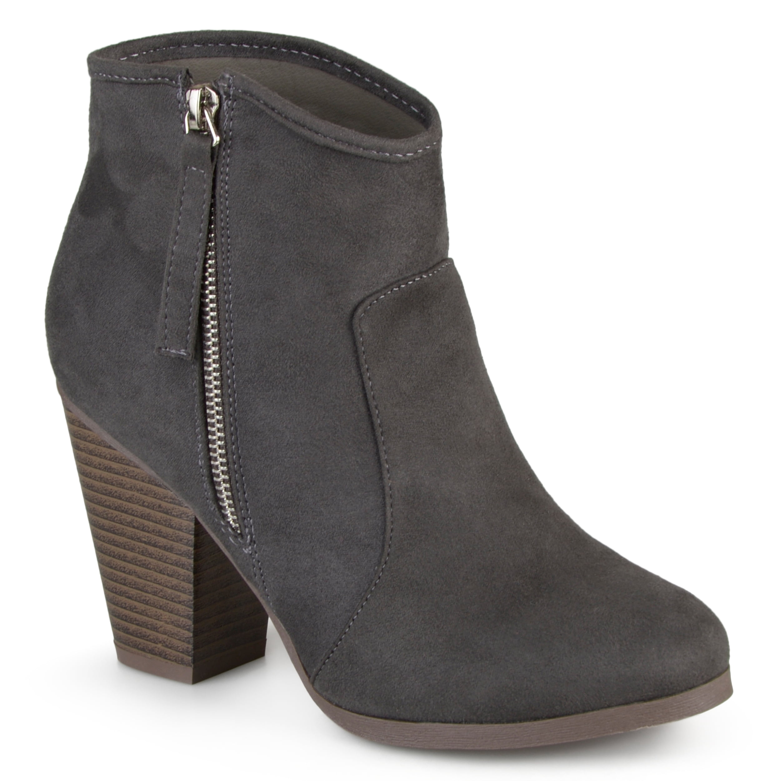 Details about   New Women's Fashion Ankle Boots Wedge Heel Round Toe Casual Suede Fabric Boots D