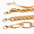 thumbnail image 4 of Punk Metal Twisted Chain Bracelet Jewelry Golden, 4 of 5