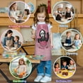 thumbnail image 4 of Boys Girls Kids Halloween Ghostface Apron with Pocket,Horror Spooky Adjustable Child Neck Strap and Bib Funny Aprons Kitchen Toddler Aprons for Cooking Baking, 4 of 4