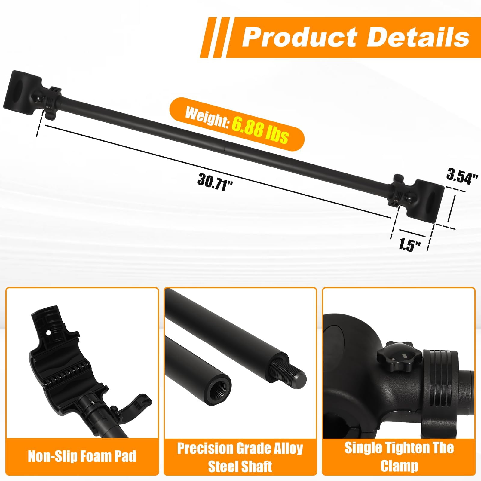 Dumbbell Barbell Converter Bar  Adjustable Weight To Easy Grip & Installation Lifting Ideal For Strength Home Gym
