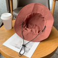 thumbnail image 3 of Sunsanly Waterproof Bucket Rain Hat with Chin Strap Quick Dry Packable Boonie Sun Hat Safari Hat UV Protection-Brick Red, 3 of 8