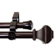 thumbnail image 2 of Central Design 4782-667 0.8125 in. Vicky Double Curtain Rod with 66 to 120 in. Extension, Cocoa, 2 of 2