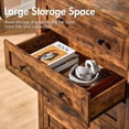 thumbnail image 3 of Merluxy 5 Drawers Dresser for Bedroom, Wood Tall Chest of Drawers for Adult Rustic Brown, 3 of 10